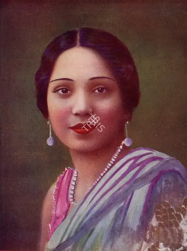 Unknown (Artist), Unknown (Artist), Veena Kumari | Oleograph, March 1944, Oleograph