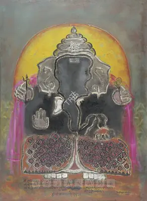 Reddeppa Naidu (Artist), Ganesha, 1998, Painting