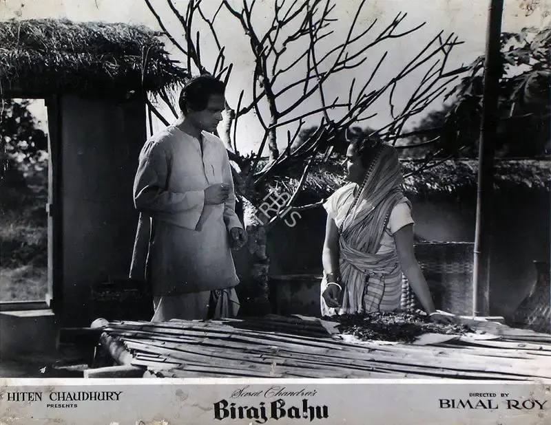Hiten Chaudhury (Producer), Biraj Bahu, 1954, Lobby Card