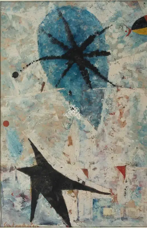Sen, Sunil Madhav (Artist). Untitled (Celestial Form), n.d. | Painting, Pr.Mum/15.07.25, 2025 · Prinseps