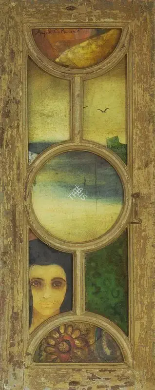 Anjolie Ela Menon (Artist), Window Series, 1981, Painting