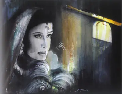 Manav Gupta (Artist), Caress Of Light, Painting