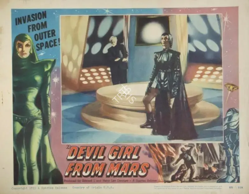 Jack Cox (Cinematographer), Devil Girl from Mars, 1954, Lobby Card