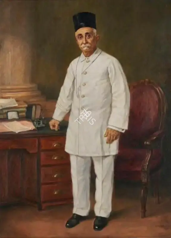 M.F. Pithawala (Artist), Portrait of Sir Sapurji Barjorji Bharucha, 1936, Painting