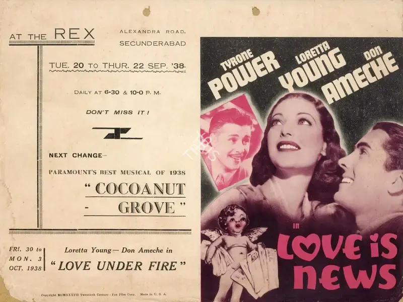 Tay Garnett (Director), Love is News, 1937, Handbill