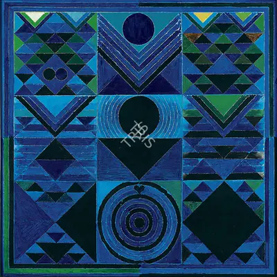Raza, S.H. (Artist). Prakriti. Acrylic on canvas, 1997 | Painting | FineArts | 00546793