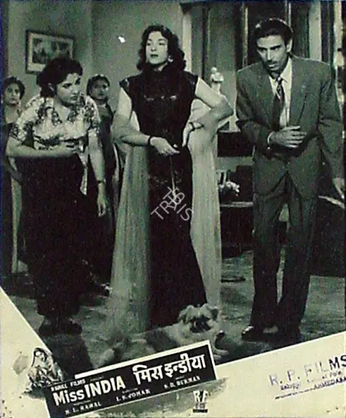 Ramachandra (ii) (Cinematographer), Miss India, 1957, Lobby Card