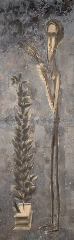 Ved Nayar (Artist), Untitled, 1990, Painting