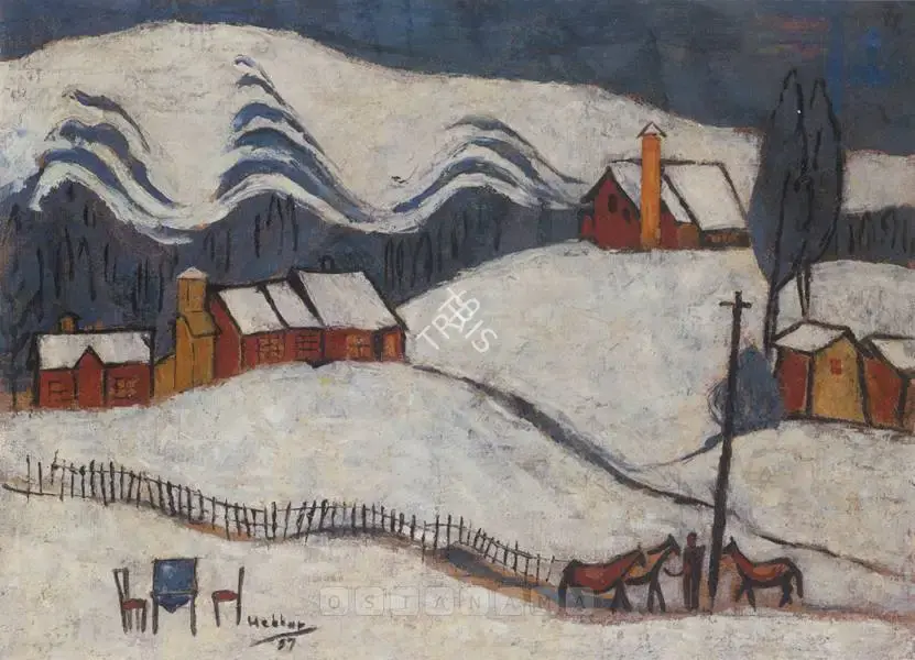 K.K. Hebbar (Artist), Untitled, 1957, Painting