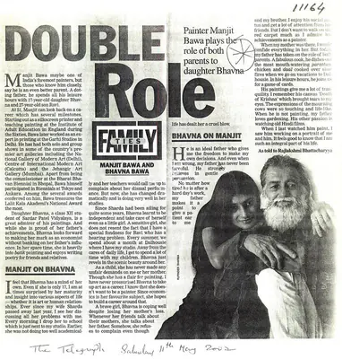Rupinder Sharma (Photographer), Double Role, 2002, Newspaper clipping