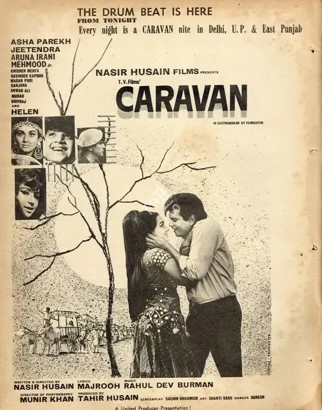 Tahir Husain (Producer), Caravan, 1971, Advertisement