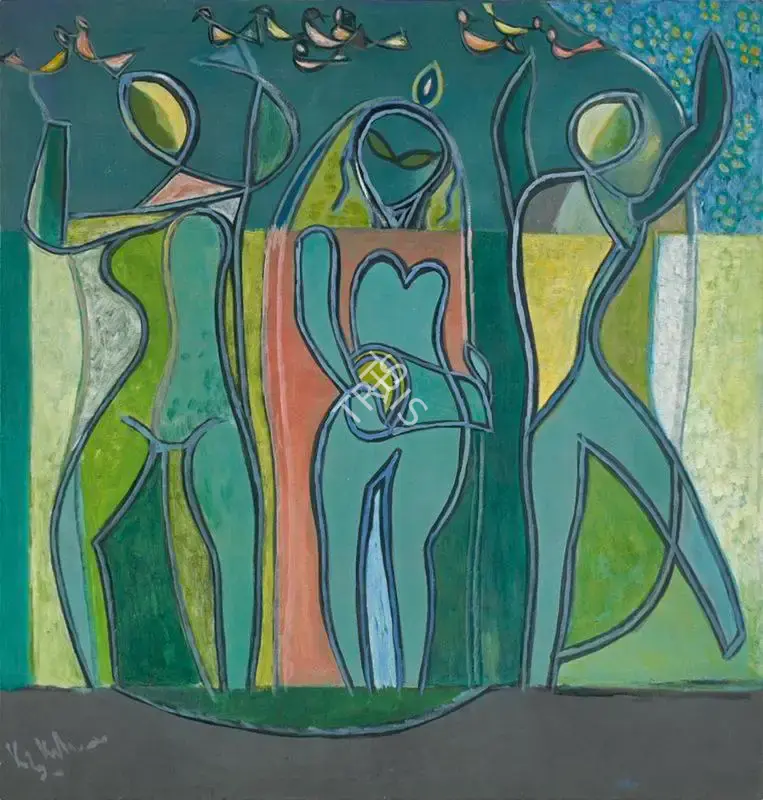 K.S. Kulkarni (Artist), Untitled, 1985, Painting