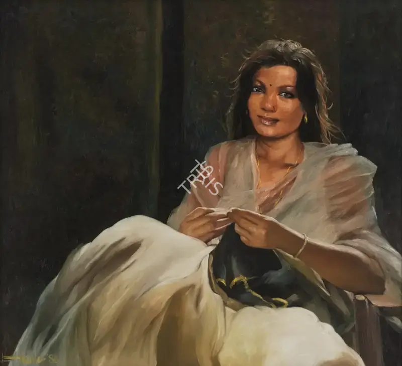 Bhattacharjee, Bikash (Artist). Night Bird, 1986 | Painting, Sa.Del/14.09.24, 2024 · Saffronart