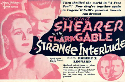 Irving Thalberg (Producer), Strange Interlude, 1932, Handbill