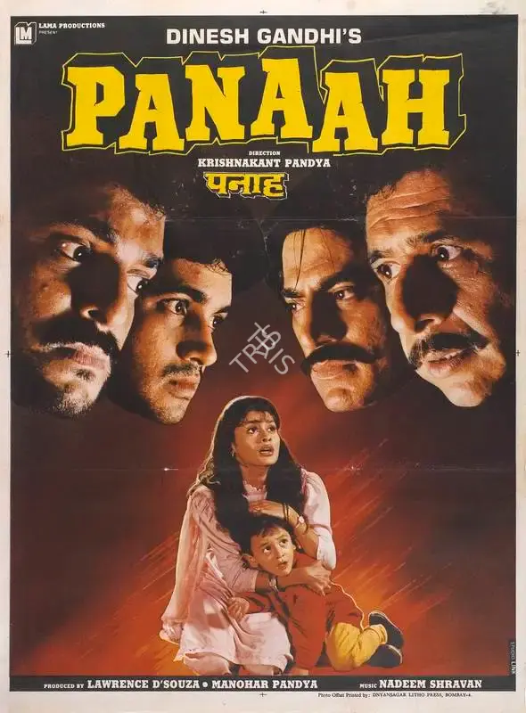 lawrence d (Producer), Panaah, 1992, Full Sheet Poster