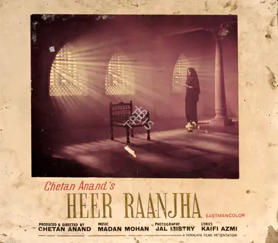 Jal Mistry (Cinematographer), Heer Raanjha, 1970, Photographic Still Mounted on Lobby Card