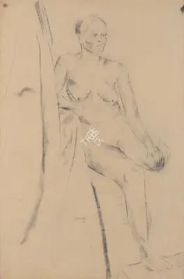 Akbar Padamsee (Artist), Untitled, 1966, Drawing