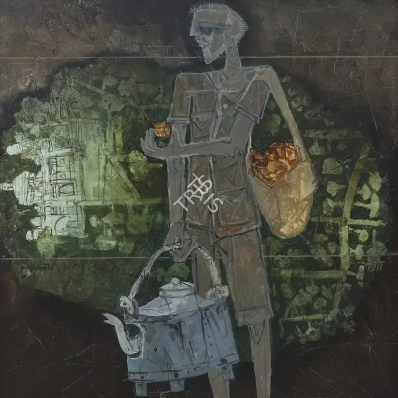 Ray, Shyamal Dutta (Artist). Untitled, 2001 | Painting, Sa.Onl/26.02.26, 2026 · Saffronart