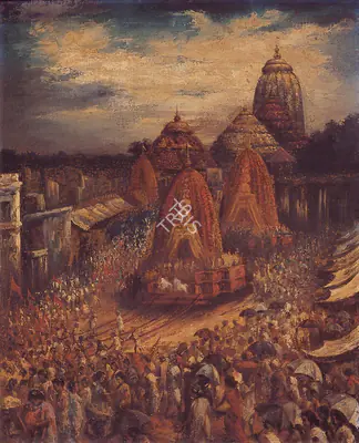 Sureshchandra Ghosh (Artist), Maha Jagannath Darshan, 1913, Painting