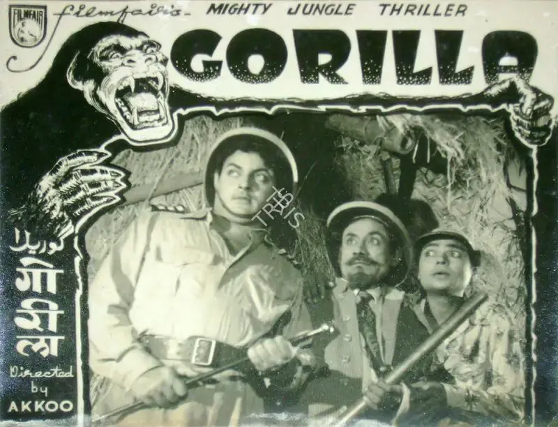 Akkoo (Director), Gorilla, 1953, Lobby Card
