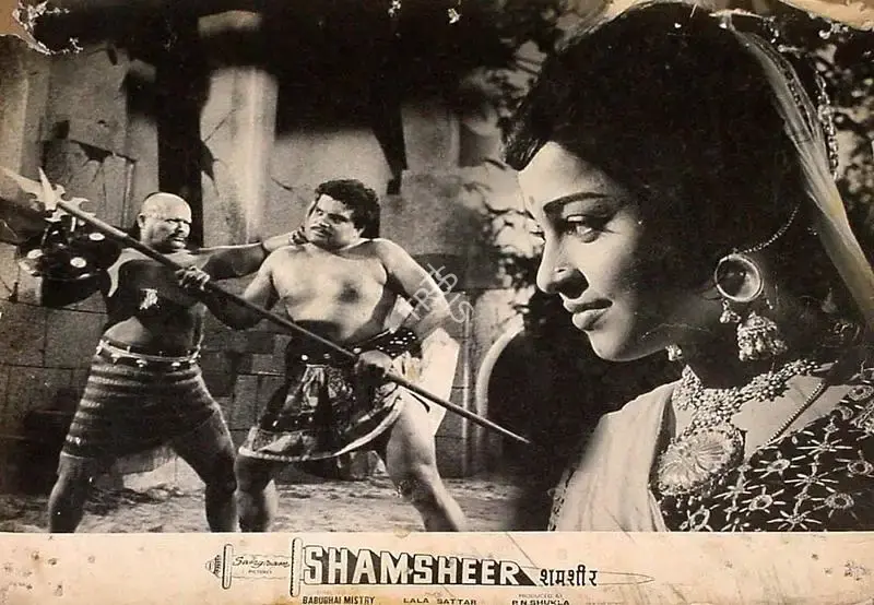 Babubhai Mistri (Director), Shamsheer, 1967, Lobby Card