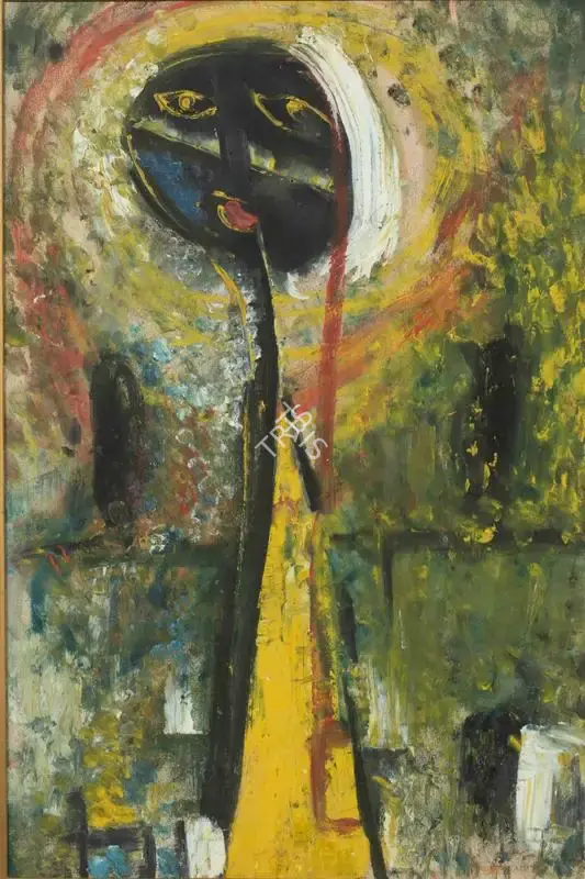 Sen, Sunil Madhav (Artist). Untitled (Figure), n.d. | Painting, Pr.Mum/15.07.25, 2025 · Prinseps