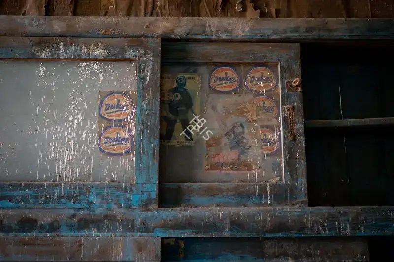 Hemant Chaturvedi (Photographer), Kishore Talkies, Burhanpur, Madhya Pradesh- Torn Poster, 2024, Contemporary Photograph