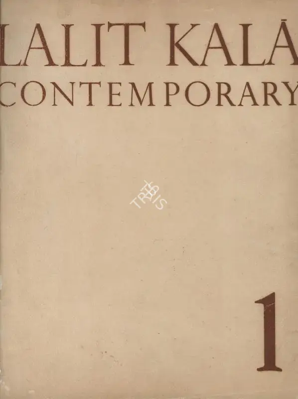 Mulk Raj Anand (Guest Editor), Lalit Kala Contemporary, 1962, Journal