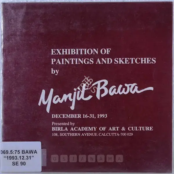 Manjit Bawa (Artist), Exhibition of Paintings and Sketches by Manjit Bawa, 1993, Solo Exhibition Catalogue