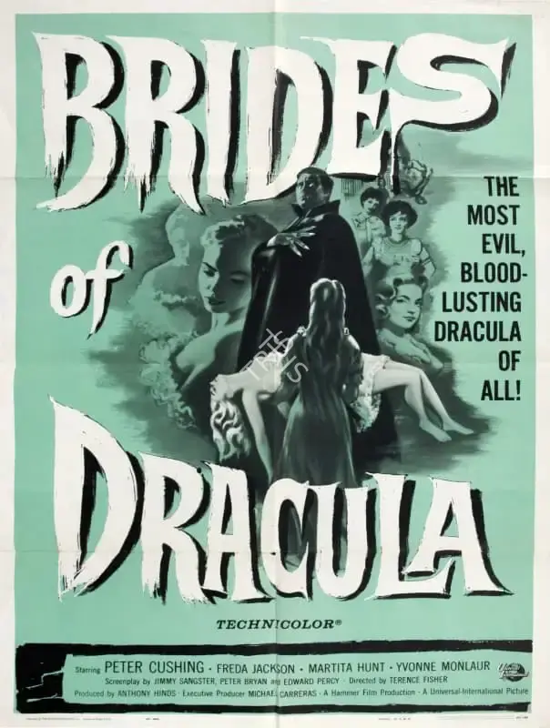 Anthony Hinds (Producer), The Brides of Dracula, 1960, Poster