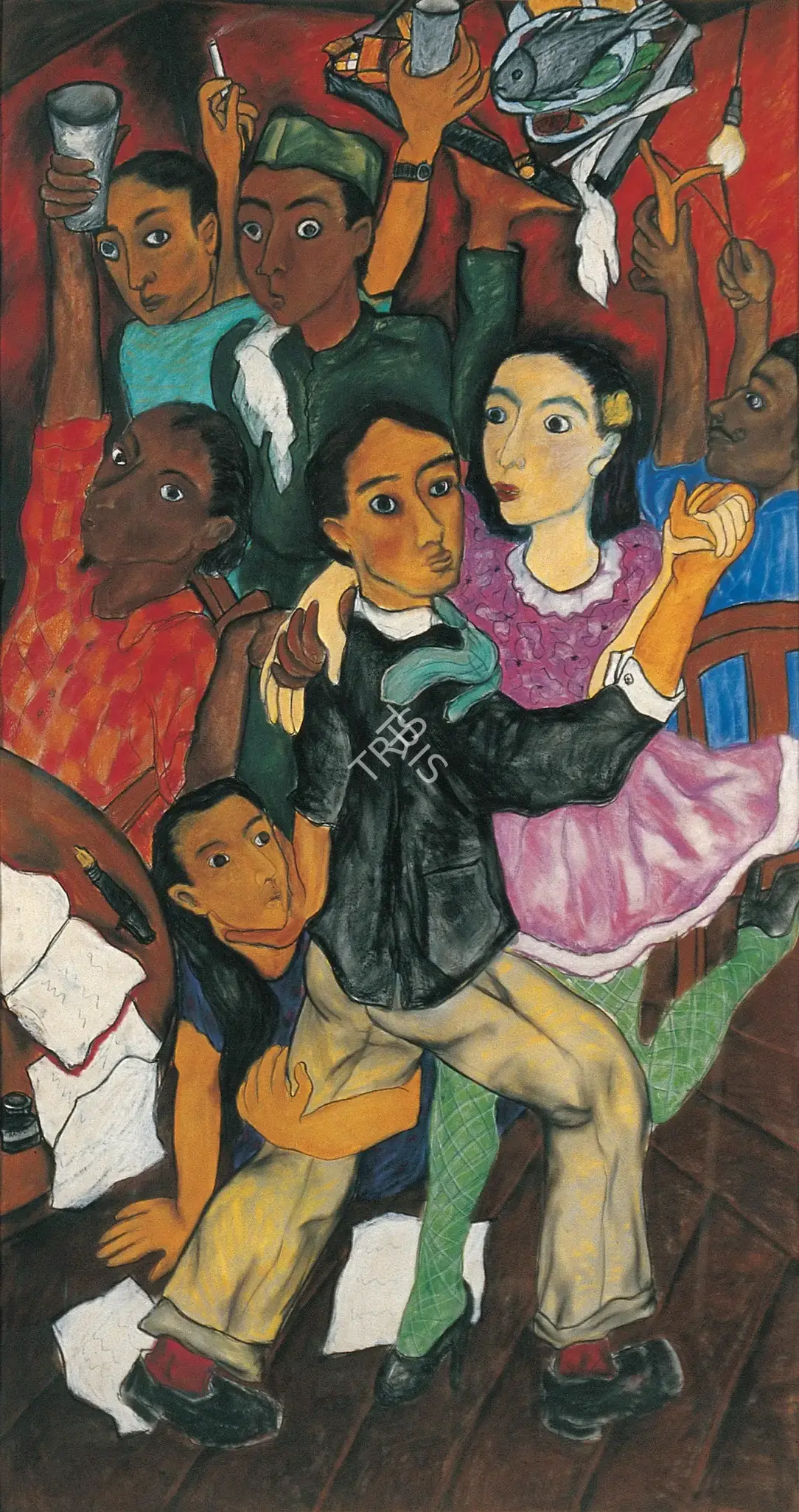 Rodwittiya, Rekha (Artist). Merry Rivalry Of The Anarchist, 1991 | Painting, Os.Mum/23.03.12, 2012 · Osian's