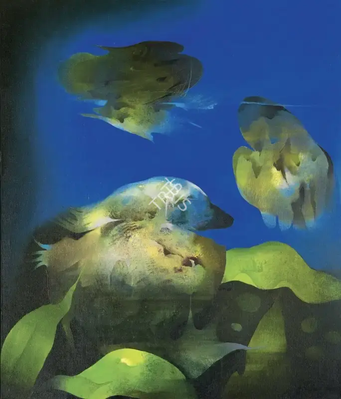 Dasgupta, Bimal (Artist). Symphony, 1981 | Painting, AG.Mum/26.09.24, 2024 · Asta Guru