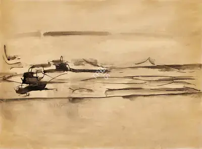 V.S. Gaitonde (Artist), Untitled (Abstract), 1962, Painting
