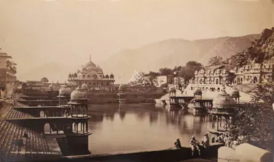 Studio Bourne & Shepherd (Photographic Studio), Sagar & Bakhtawar Singh's Tomb. Alwar, 1872, Antiquarian Photograph