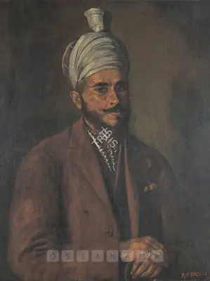 M.F. Pithawala (Artist), Portrait Of A Pathan, 1934, Painting