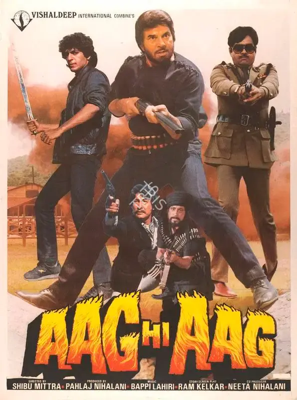 Pahlaj Nihalani (Producer), Aag Hi Aag, 1987, Full Sheet Poster