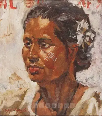 Trindade, A.X. (Artist). Untitled, n.d. | Painting, Bow.Del/20.11.02, 2002 · Bowrings