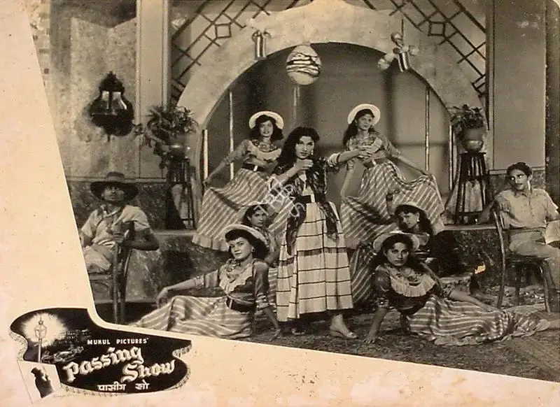 Bhagwan (Director), Passing Show, 1956, Lobby Card