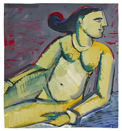 F.N. Souza (Artist), Untitled, 1950, Painting