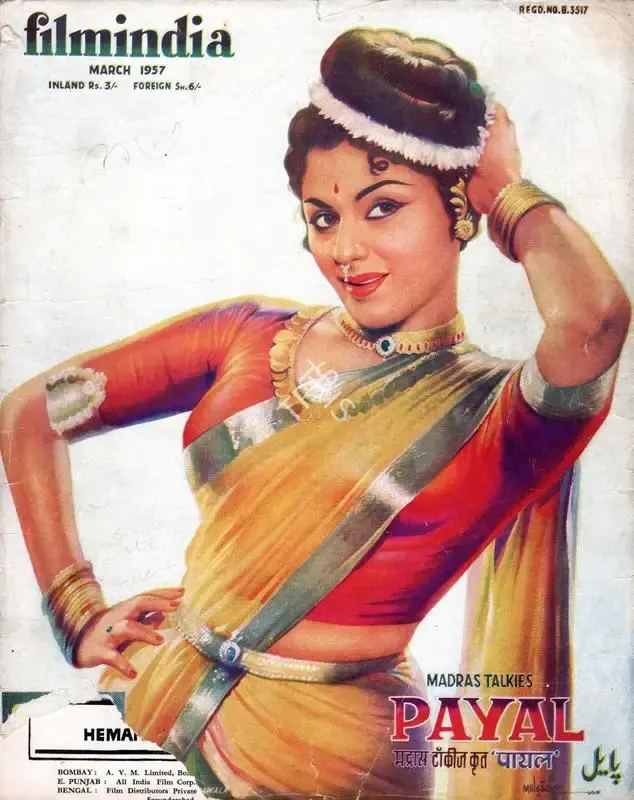 Baburao Patel (Editor), Filmindia, 1957, Magazine