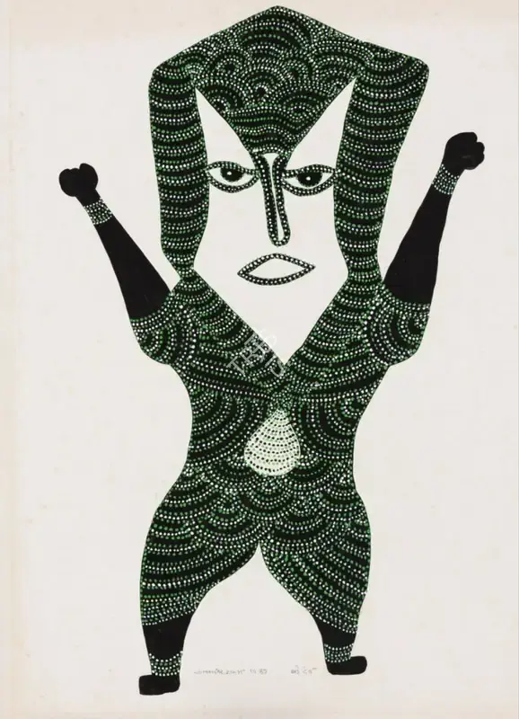 Jangarh Singh Shyam (Artist), Bade Dev (Gond), 1989, Painting