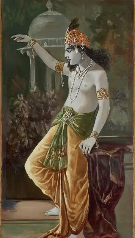 Ustad Allah&nbsp;Bukhsh (Artist), Krishna, Painting