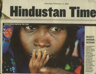 Beauty, Horror, Despair, 2006, Newspaper Clipping