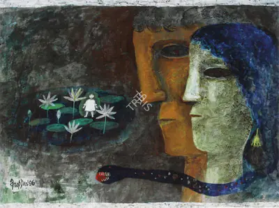 Arup Das (Artist), Untitled, 1996, Painting