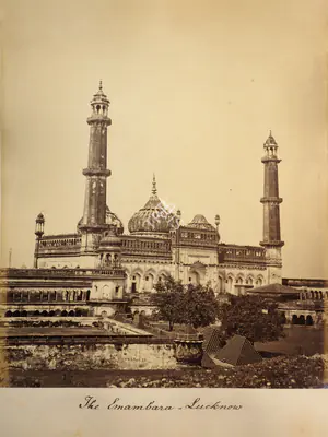 Studio V. & E. Pont (Photographic Studio), Great Mosque inside Imambara, Lucknow, 1870, Antiquarian Photograph