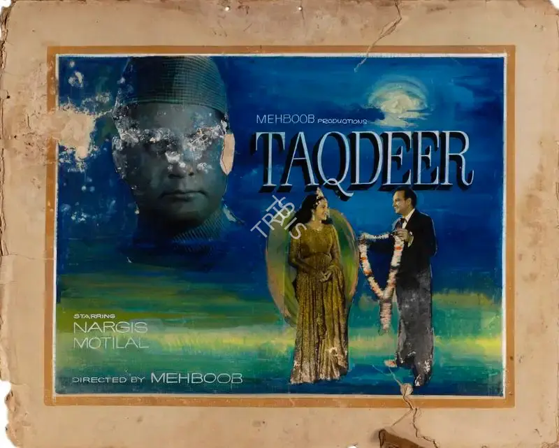 Mehboob (Producer), Taqdeer, 1943, Showcard
