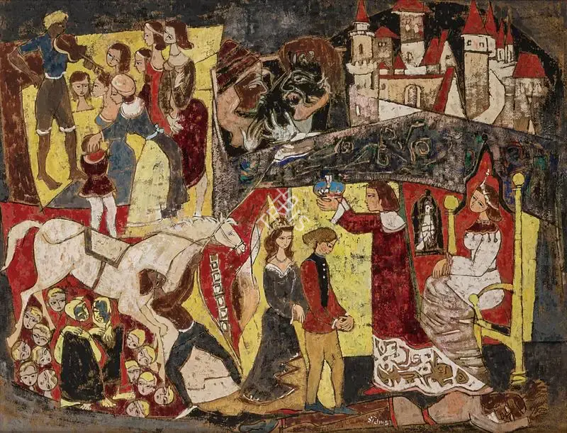 G.R. Santosh (Artist), Untitled, 1957, Painting