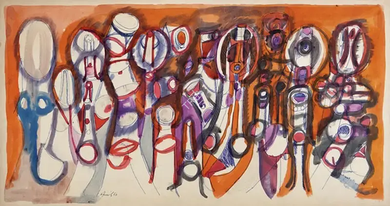 Avinash Chandra (Artist), Untitled, 1962, Drawing