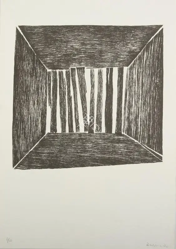 Zarina Hashmi (Artist), Window, 1970, Graphic Art