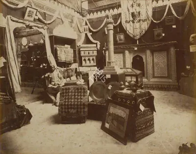 Shew Shankar Narayan (Photographer), Interior of the Central India Court, 1883, Antiquarian Photograph
